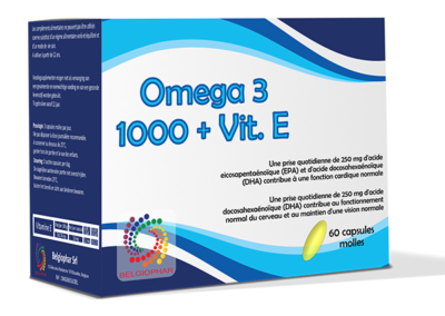 Omega 3 + vitamine E Belgiophar
